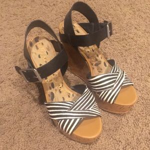 3 inch sexy Sam Edelman Wedges Worn only twice!